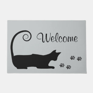 Black Cat Doormat