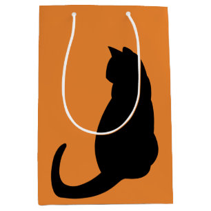 Black Cat double-sided Medium Gift Bag
