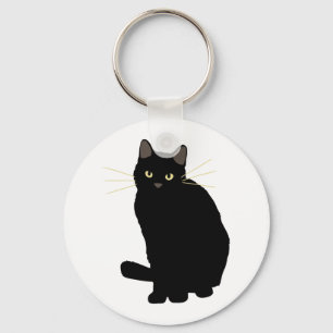 Black Cat Drawing Cute Black Cat Cat Mum Cat Lover Key Ring
