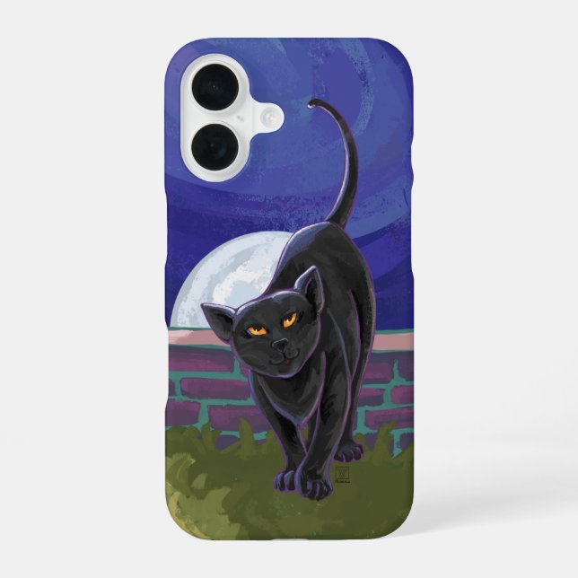Black Cat Electronics iPhone 16 Case (Back)