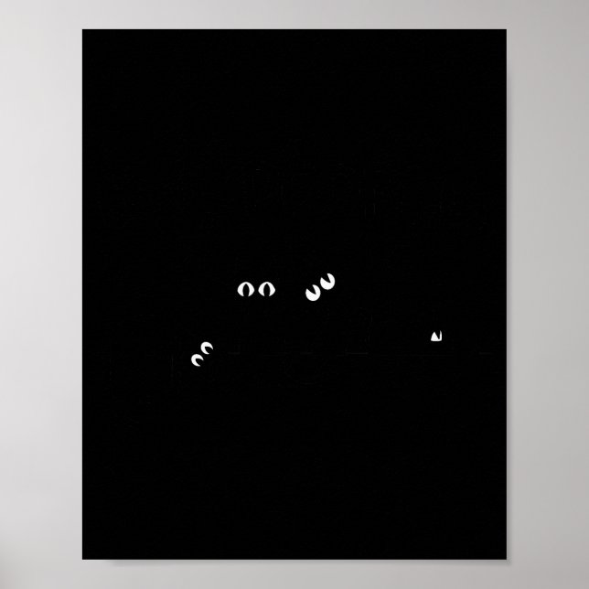 Black Cat Ew People Meowy Funny Cat Lover, Cat Dad Poster (Front)