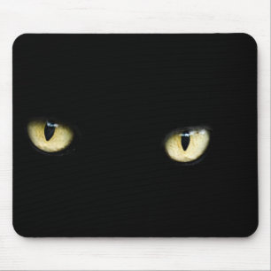 Black Cat Eyes Cat Eye Macro Mouse Pad