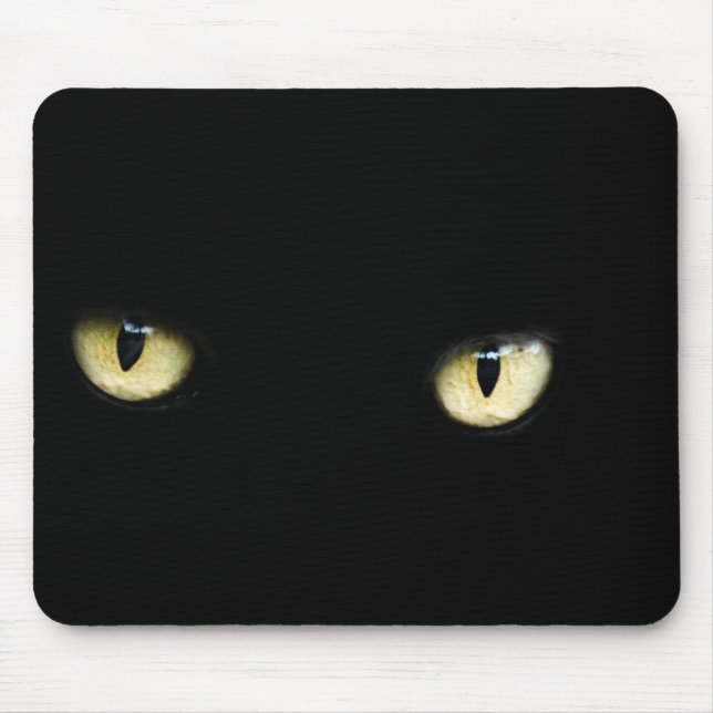 Black Cat Eyes | Cat Eye Macro Mouse Pad (Front)