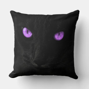Black Cat Face Cushion