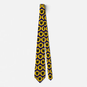 Black Cat Face Tie