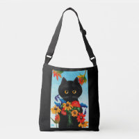 Black Cat Fall Flowers