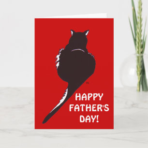 Black Cat Father's Day Card