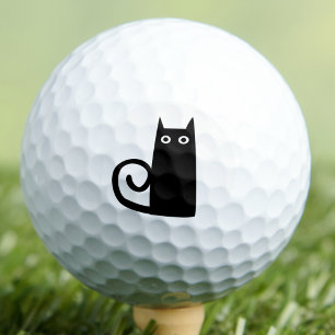 Black Cat Fun Golf Balls