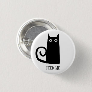 Black Cat Funny 3 Cm Round Badge
