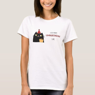 Black Cat Funny Birthday T-Shirt