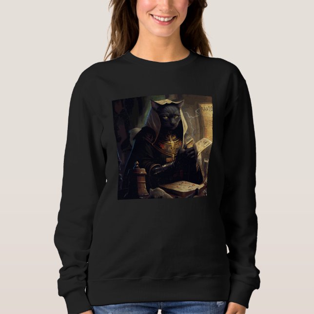 Black Cat Gamer Noodles  1 Sweatshirt (Front)