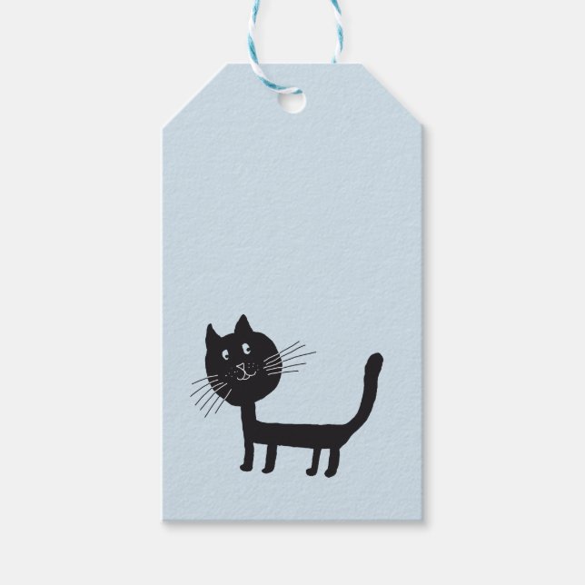 Black Cat Gift Tag (Front)