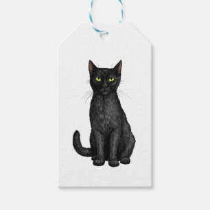 Black cat gift tags