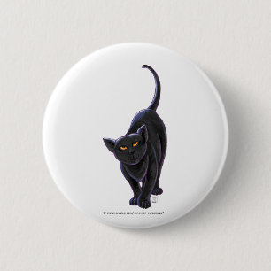 Black Cat Gifts & Accessories 6 Cm Round Badge