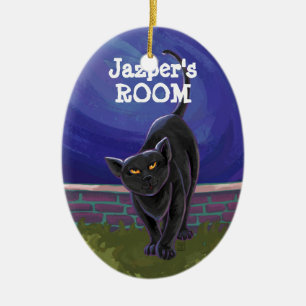 Black Cat Gifts & Accessories Ceramic Ornament