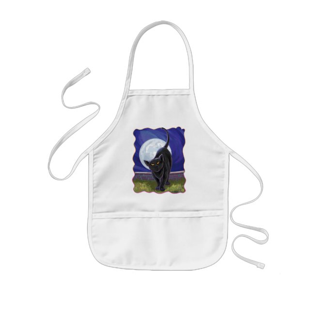 Black Cat Gifts & Accessories Kids Apron (Front)