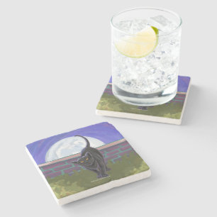 Black Cat Gifts & Accessories Stone Coaster