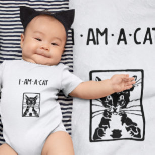 Black Cat Gifts Baby Bodysuit
