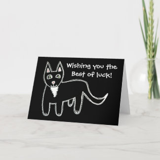 Black Cat Good Luck Card