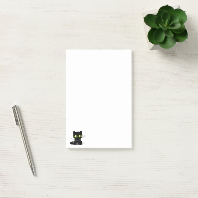 Black Cat Green Eyes Notes  (Office)