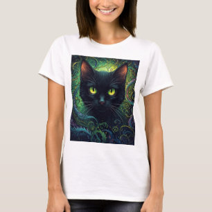Black Cat Green Magic T-Shirt