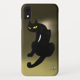 BLACK CAT grey iPhone XR Case