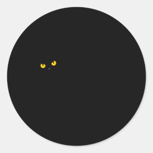 Black Cat Halloween - Black Cats Performance Classic Round Sticker