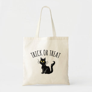 Black Cat Halloween Budget Tote Bag