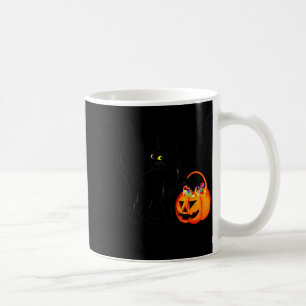 Black Cat Halloween Candy Pumpkin Bag Sweet Lollip Coffee Mug