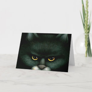 Black Cat - Halloween Card