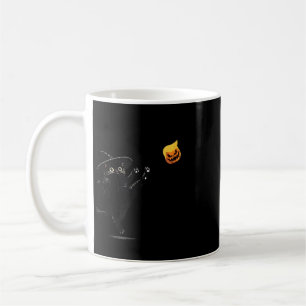 Black Cat Halloween Cat Witch Doodle Coffee Mug