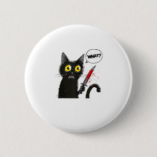 Black Cat Halloween Costume Witchcraft Spider Web 6 Cm Round Badge