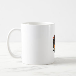 Black Cat Halloween Costume Witchcraft Spider Web Coffee Mug