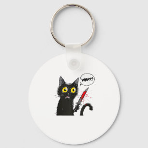Black Cat Halloween Costume Witchcraft Spider Web  Key Ring