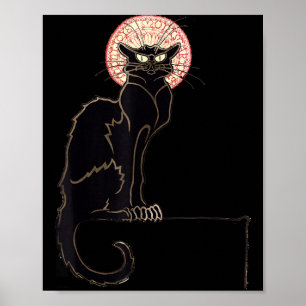 Black Cat Halloween Funny Cat Lovers Gift Black Y Poster