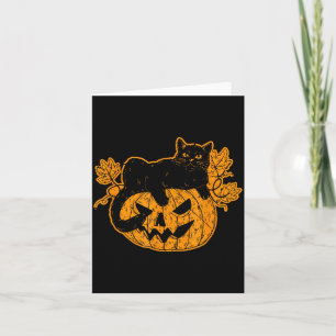 Black Cat Halloween Gifts Funny Spooky Y Card