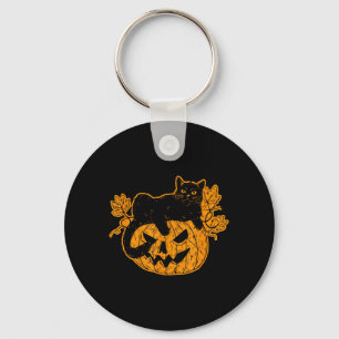 Black Cat Halloween Gifts Funny Spooky Y Key Ring