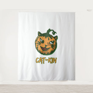 Black Cat Halloween Halloween Costumes Tapestry