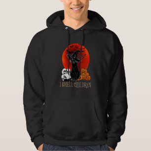 Black Cat Halloween I Smell Children Hoodie