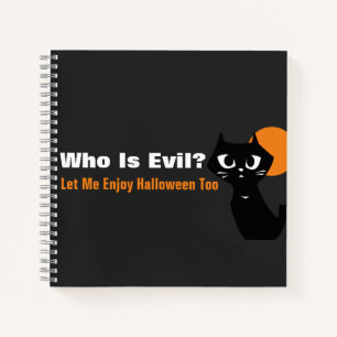 Black Cat Halloween  Notebook