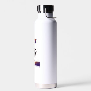 Black Cat Halloween Pumpkin Halloween Water Bottle