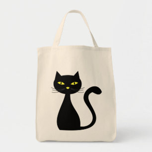 Black Cat Halloween Tote Bag