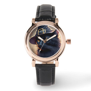 Black Cat Halloween Watch