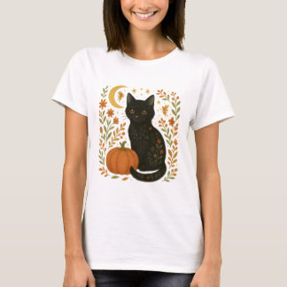 Black cat halloweening • too cute to spook • cat T-Shirt