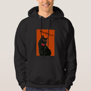 Black Cat Happy Halloween Hoodie Men/Women