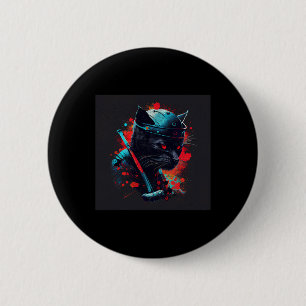Black Cat Hockey Colorful 6 Cm Round Badge