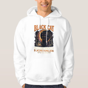 Black Cat Humane Society Halloween Crescent Moon L Hoodie