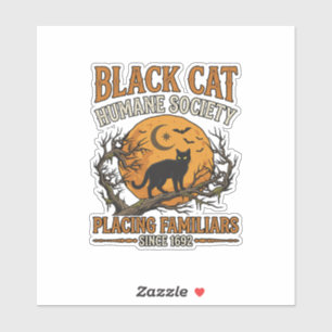 Black Cat Humane Society Halloween Full Moon Bats_