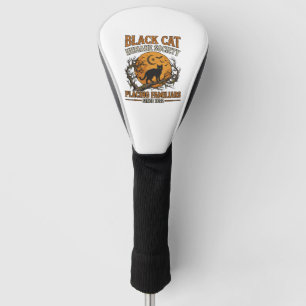 Black Cat Humane Society Halloween Full Moon Bats_ Golf Head Cover