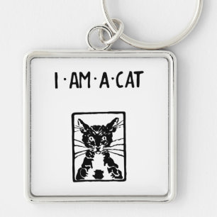 Black Cat I am a Cat Cat Lover Key Ring